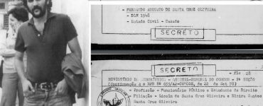 Fernando Augusto de Santa Cruz Oliveira, desaparecido em 1974, durante a ditadura militar e documento que informa data de sua prisão Foto: Arquivo e Reprodução/Arquivo Nacional